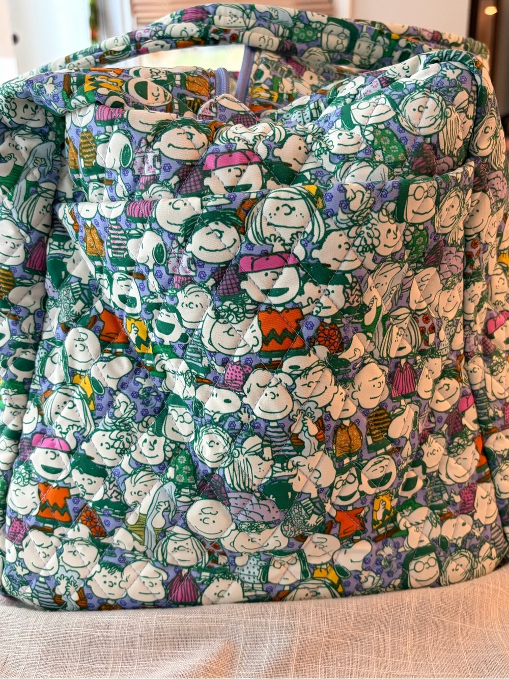 361, NWT Limited Edition Vera Bradley The Peanuts Large Original Duffle Bag. - Picture 7 of 9